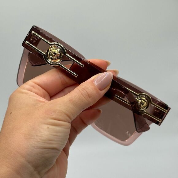 Versace Pink Sunglasses with Gold Accents main image 10